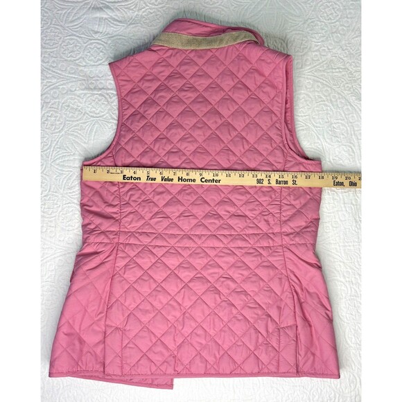 Peter Millar Golf Womens Addison Quilted Travel Full Zip Golf Vest Rose SM NEW - Picture 16 of 16